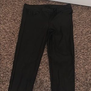 Leather women’s skinny jeans